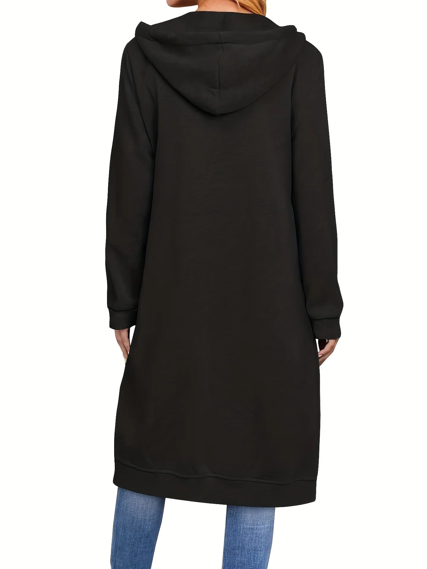 Plus Size Hoodies for Women Casual Full Zip Hoodies Comfortable Women's Long Hoodies Fashionable Sweatshirts With Pockets