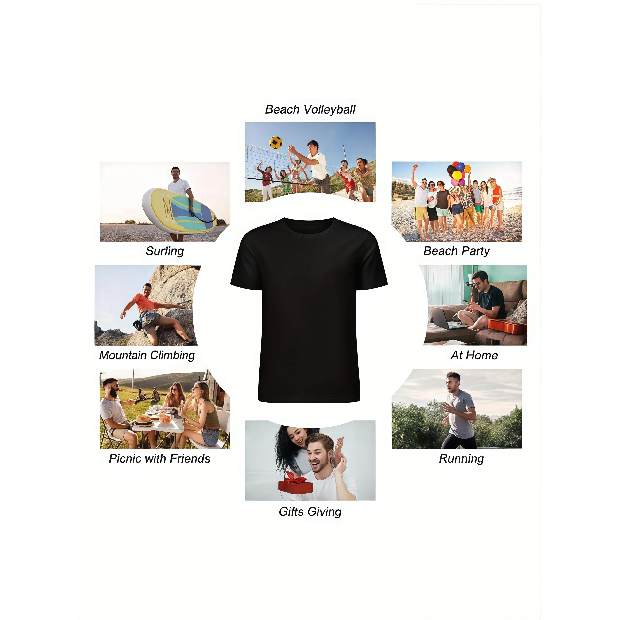 Never Give Up Motivational Graphic T-Shirt, Men's Streetwear Inspirational Print, White Cotton Crew Neck Short Sleeve