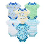 Kavkas Baby Girls Bodysuits 6/3 pcs/lot Summer Cotton Baby Clothes Short Sleeve Newborn body bebe 0-3 months Infant Clothing