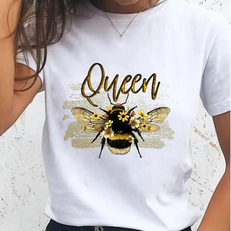 Women T-shirts Sloth Animal Lazy Flower Cute Female T Cartoon Clothes Short Sleeve Casual Fashion Lady Graphic Top Tshirt Tee