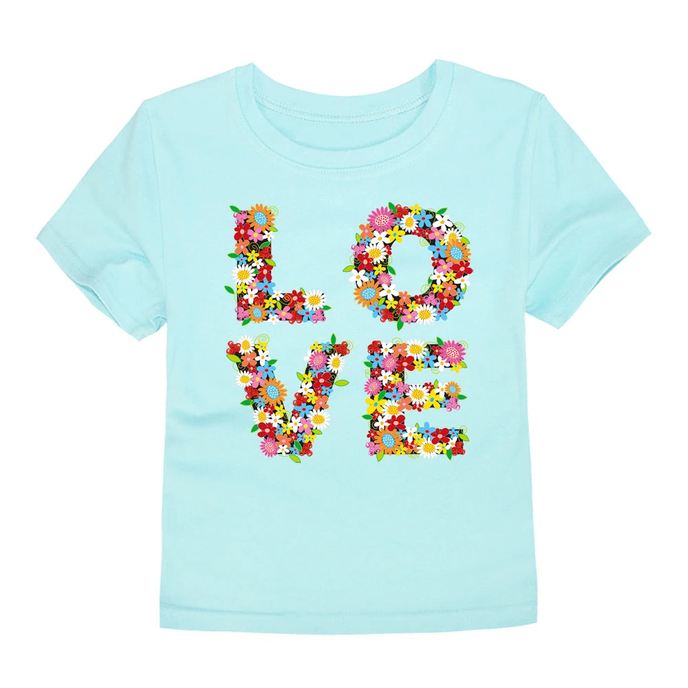 Girls Clothes 2 to 3 4 5 6 7 8 9 10 11 12 13 14 Years 100% Cotton 2024 Summer T Shirts Yellow Butterfly Floral Tee Shirt Tops