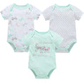 Kavkas Baby Girls Bodysuits 6/3 pcs/lot Summer Cotton Baby Clothes Short Sleeve Newborn body bebe 0-3 months Infant Clothing