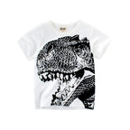 2 3 4 5 7 9 Years Summer Baby Boys Short Sleeve T-shirt Children Kids Cotton Cartoon Tops For Little Boys KF1022