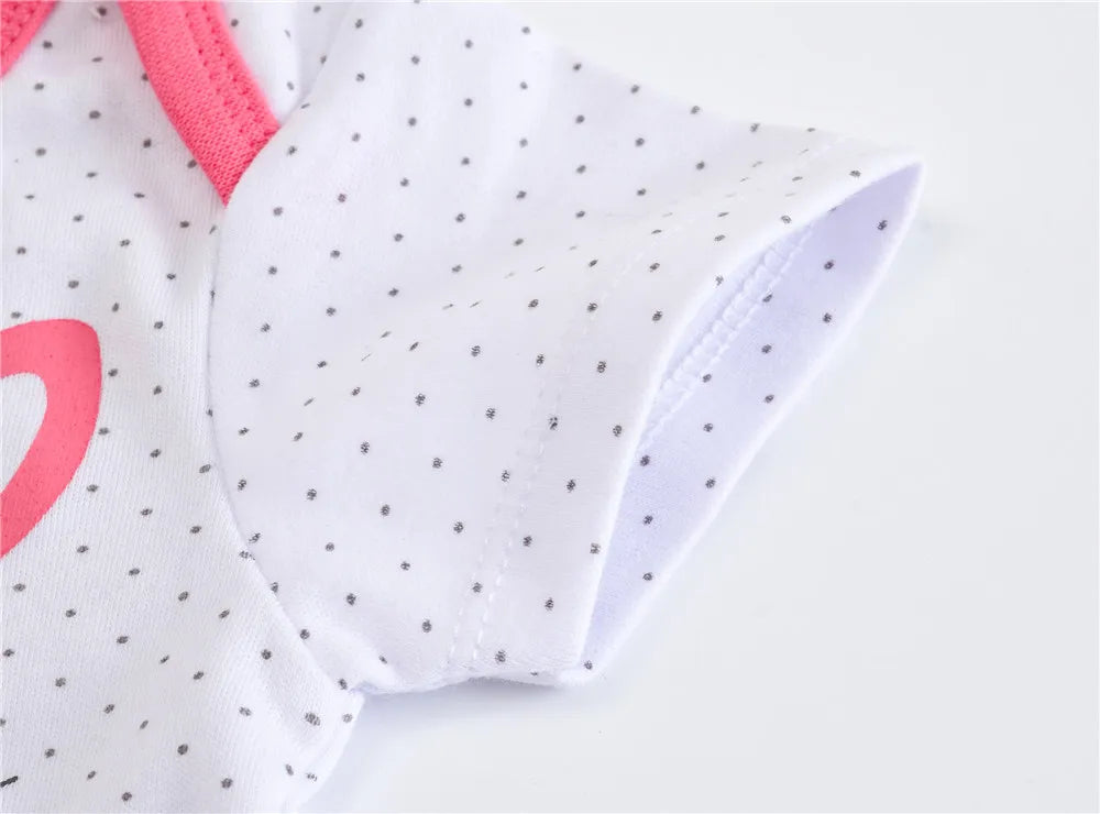 Kavkas Baby Girls Bodysuits 6/3 pcs/lot Summer Cotton Baby Clothes Short Sleeve Newborn body bebe 0-3 months Infant Clothing