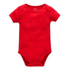 Kavkas 3PCS 5PCS Baby Boys Girls Clothes Solid White Short Sleeve Cotton Baby Bodysuits body bebe 0-24 months Newborn Jumpsuit