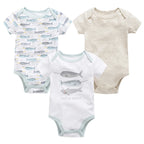 Kavkas Baby Girls Bodysuits 6/3 pcs/lot Summer Cotton Baby Clothes Short Sleeve Newborn body bebe 0-3 months Infant Clothing