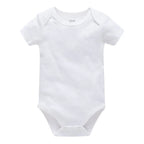 Kavkas 3PCS 5PCS Baby Boys Girls Clothes Solid White Short Sleeve Cotton Baby Bodysuits body bebe 0-24 months Newborn Jumpsuit