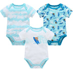 Kavkas Baby Girls Bodysuits 6/3 pcs/lot Summer Cotton Baby Clothes Short Sleeve Newborn body bebe 0-3 months Infant Clothing