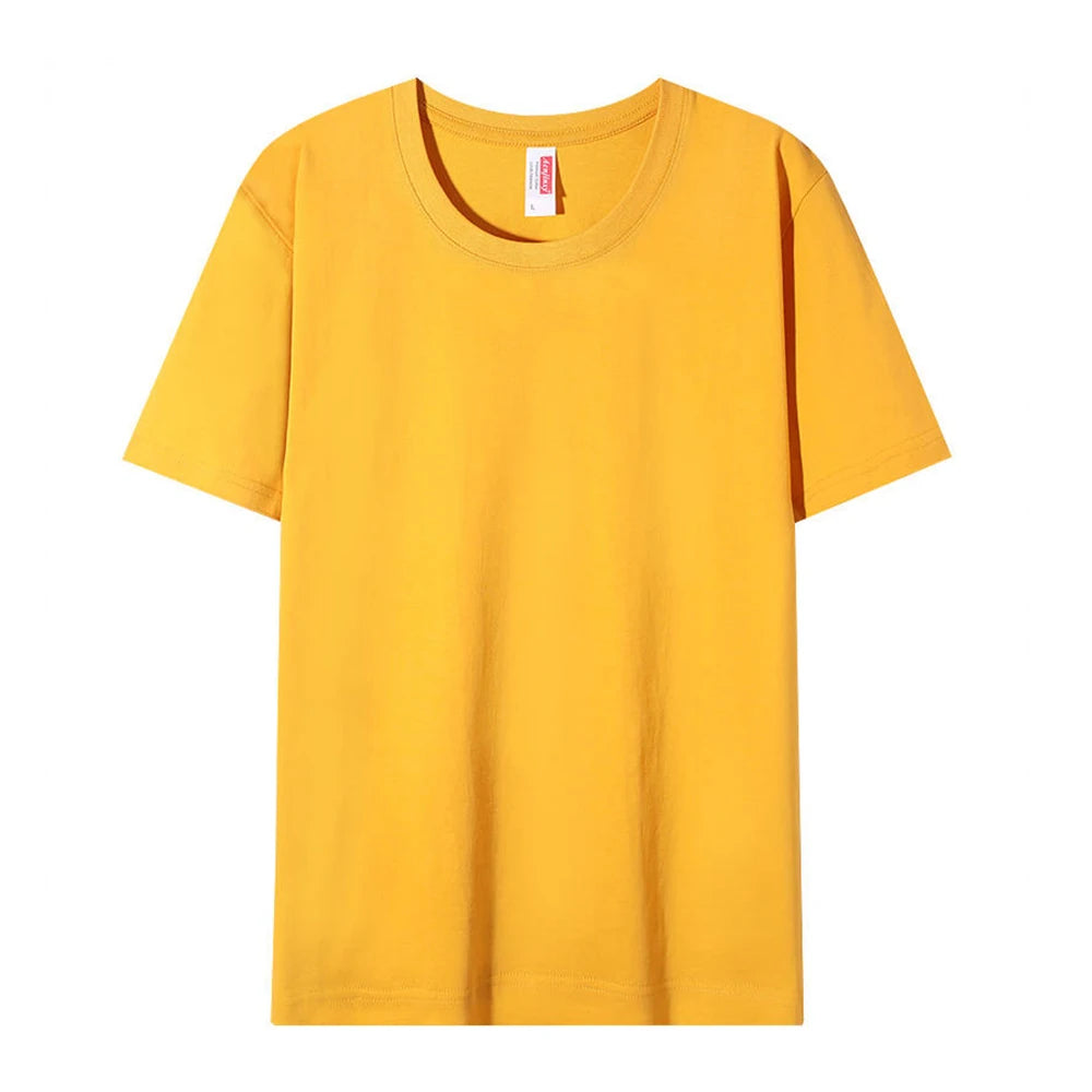 Plain Cotton T Shirts Wholesale High Quality Crew Neck Tshirt Unisex Tee Shirt Blanc White Tshirt For Men Camisetas Masculinas
