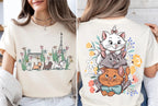 Y2K Street Fashion Casual Versatile Top Women Summer Cartoon New T-Shirt The Aristocats Shirt Marie Toulouse Berlioz Cats Tee