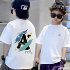 Nickelodeon Fashion children's cartoon print 100%pure cotton soft and fluffy T-shirt for medium-sized children,cute top for kids