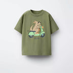 1-7Years Old Boys Girls Fashion T-shirt Summer Clothes Short-sleeved Tops Toddler Cartoon Printed Tees Loose Casual Sports Tees