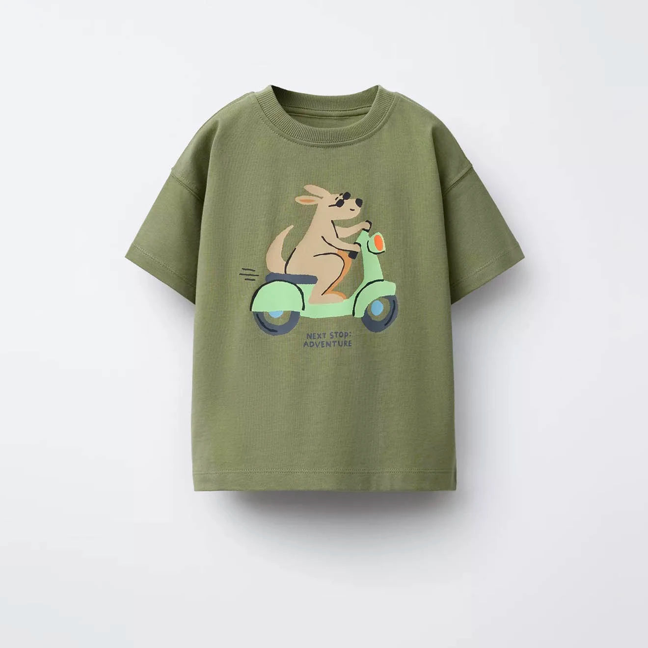 1-7Years Old Boys Girls Fashion T-shirt Summer Clothes Short-sleeved Tops Toddler Cartoon Printed Tees Loose Casual Sports Tees