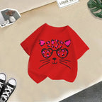 Summer's New Stylish and Fashionable Short-sleeved T-shirts for Boys and Girls, Round-neck Short-sleeved Children's Clothing