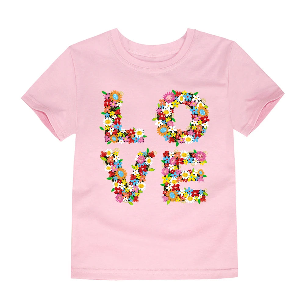 Girls Clothes 2 to 3 4 5 6 7 8 9 10 11 12 13 14 Years 100% Cotton 2024 Summer T Shirts Yellow Butterfly Floral Tee Shirt Tops