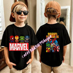 Kids Summer Cute Spider-Man Print Children's Short-Sleeved T-Shirt for Girls Boys 100% Cotton - Fashionable Short Sleeve