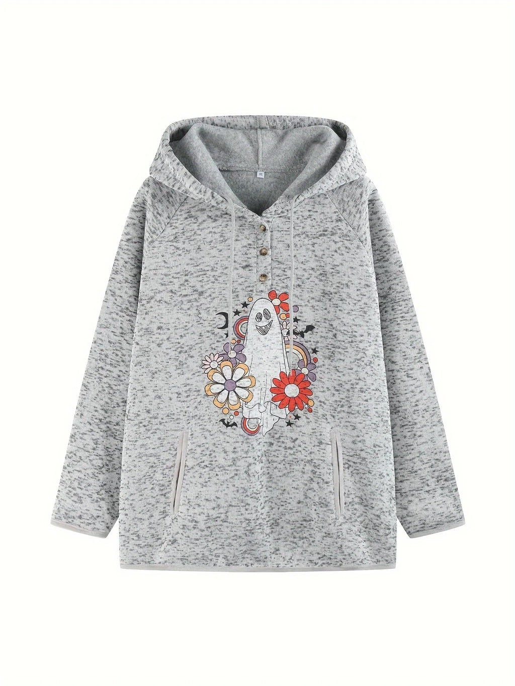 Women Plus Size Woven Autumn Hoodie