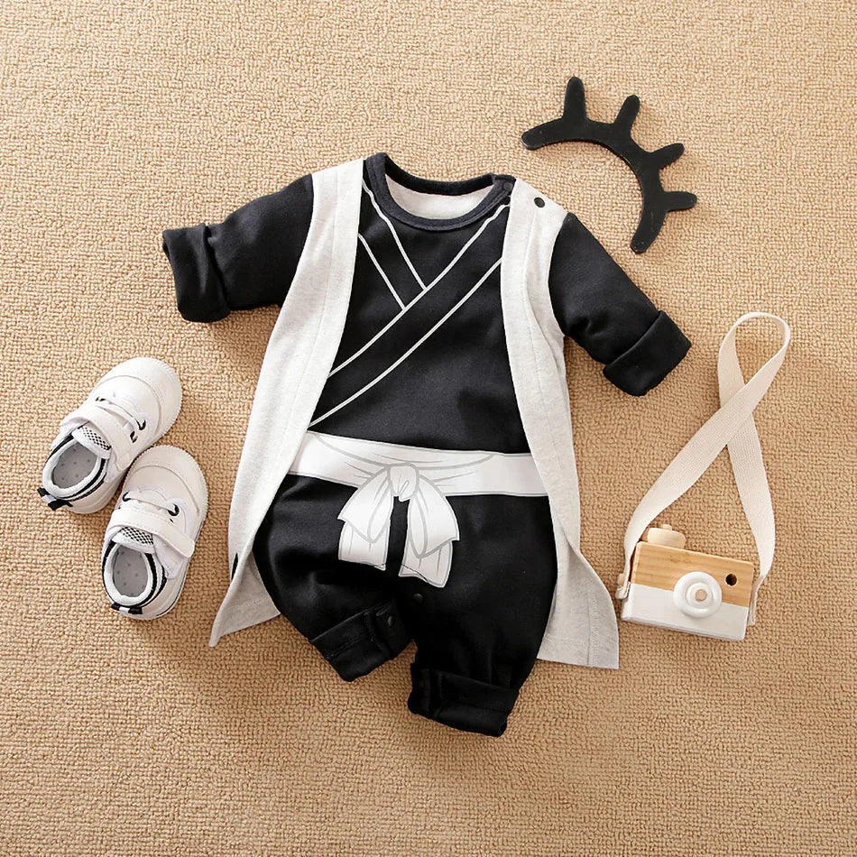 Baby Girl Boy Costume Anime Clothes Newborn Romper Infant Luffy Akatsuki Vegeta Cosplay Jumpsuit Toddler Halloween Costume 0-18M