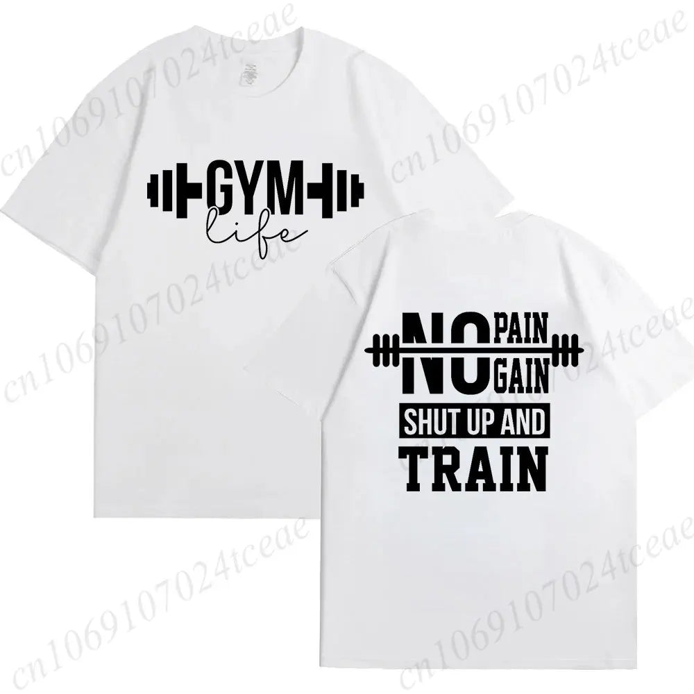 Funny Gym Life T-Shirts for Women Workout Summer Short Sleeve Tees Motivational Positive Tees Cute Exercise Fitness Tops
