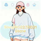 Cute Strawberry Shortcake T-Shirt for Women Retro Cartoon Printed T Shirts Loose Short Sleeved Tops Casual Round Neck Tees