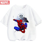 Boys Spiderman Clothes Girls Spider-Man Graphic T-Shirt Ages 3-14 Summer Marvel Kids Casual Tops