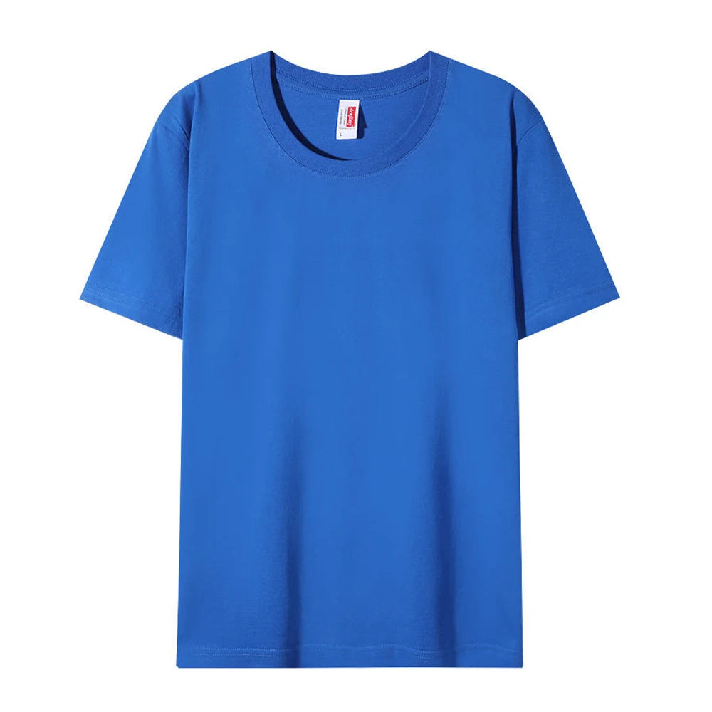 Plain Cotton T Shirts Wholesale High Quality Crew Neck Tshirt Unisex Tee Shirt Blanc White Tshirt For Men Camisetas Masculinas