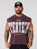 Chaozhou brand hot sales high street American retro washable old vest boys summer ins Chaozhou brand sports pure cotton sleevele