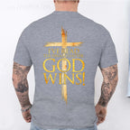 God Wins Christian Faith Cross T-Shirt Men Fashion Women's Tshirts Summer Fashion Tee Shirts Harajuku Shirts Casual Camisetas