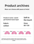 Kids Girls Cotton Long Sleeve Tops with Bow Cute Print Shirt Basic Tee Fall Autumn Clothing for Baby Toddler