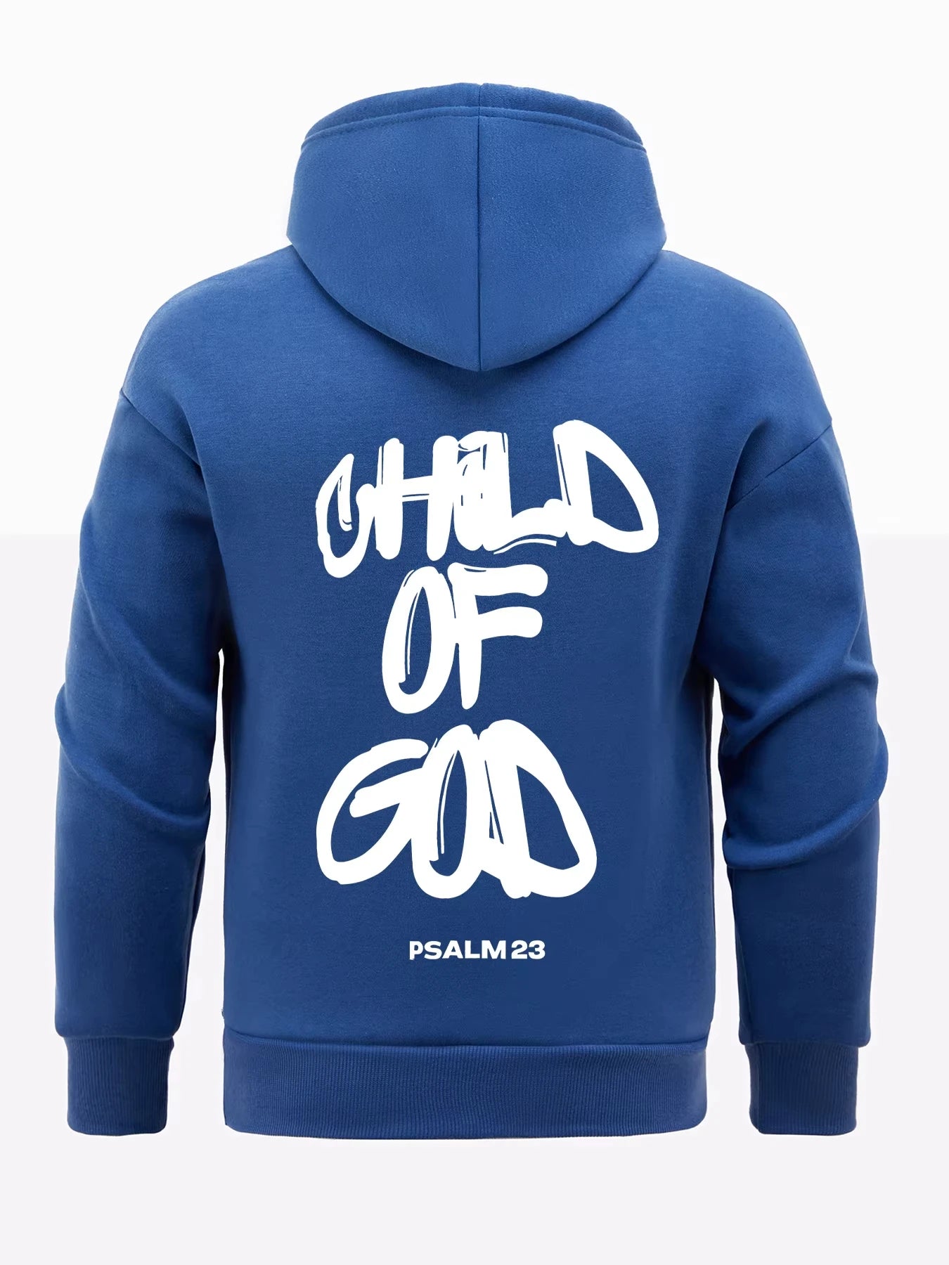 Child Of God Psalm 23 Design Men Hoodies All-Match Fleece Hoody Loose Soft Tops Pocket Clothes Casual Fashion Streetwear