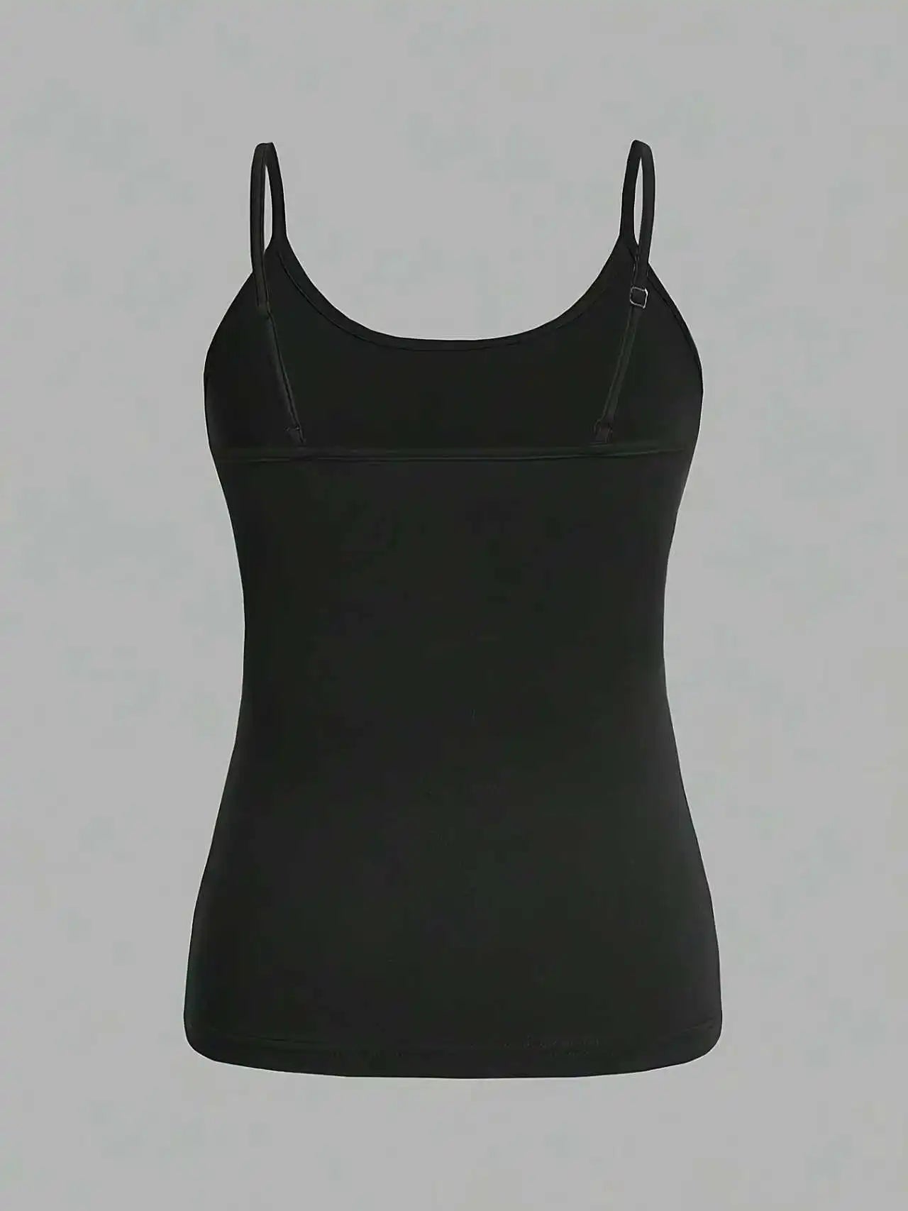Plus Size Women's 2 Piece Solid Color Spaghetti Strap Tank Top Set Sleeveless Cami Tops