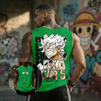 2026 Hot Anime One Piece Luffy Gear 5 Print Sleeveless T-shirt For Men Summer Sports Fitness Vest Tank Top Casual Gym Unisex Top
