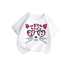 Summer's New Stylish and Fashionable Short-sleeved T-shirts for Boys and Girls, Round-neck Short-sleeved Children's Clothing