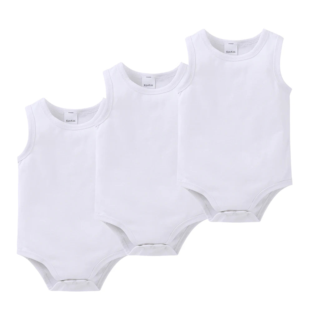 2025 Infant Baby Girls Boys Bodysuit 100% Cotton 1 pcs 2 pcs 3 pcs Sling Vest Design Newborn Clothes