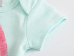 3/6 pcs a lot Baby Girls Clothes  pour nouveaux Cotton Short Sleeve Girl Bodysuit 0-12 Months Newborn Boys Clothing Toddler