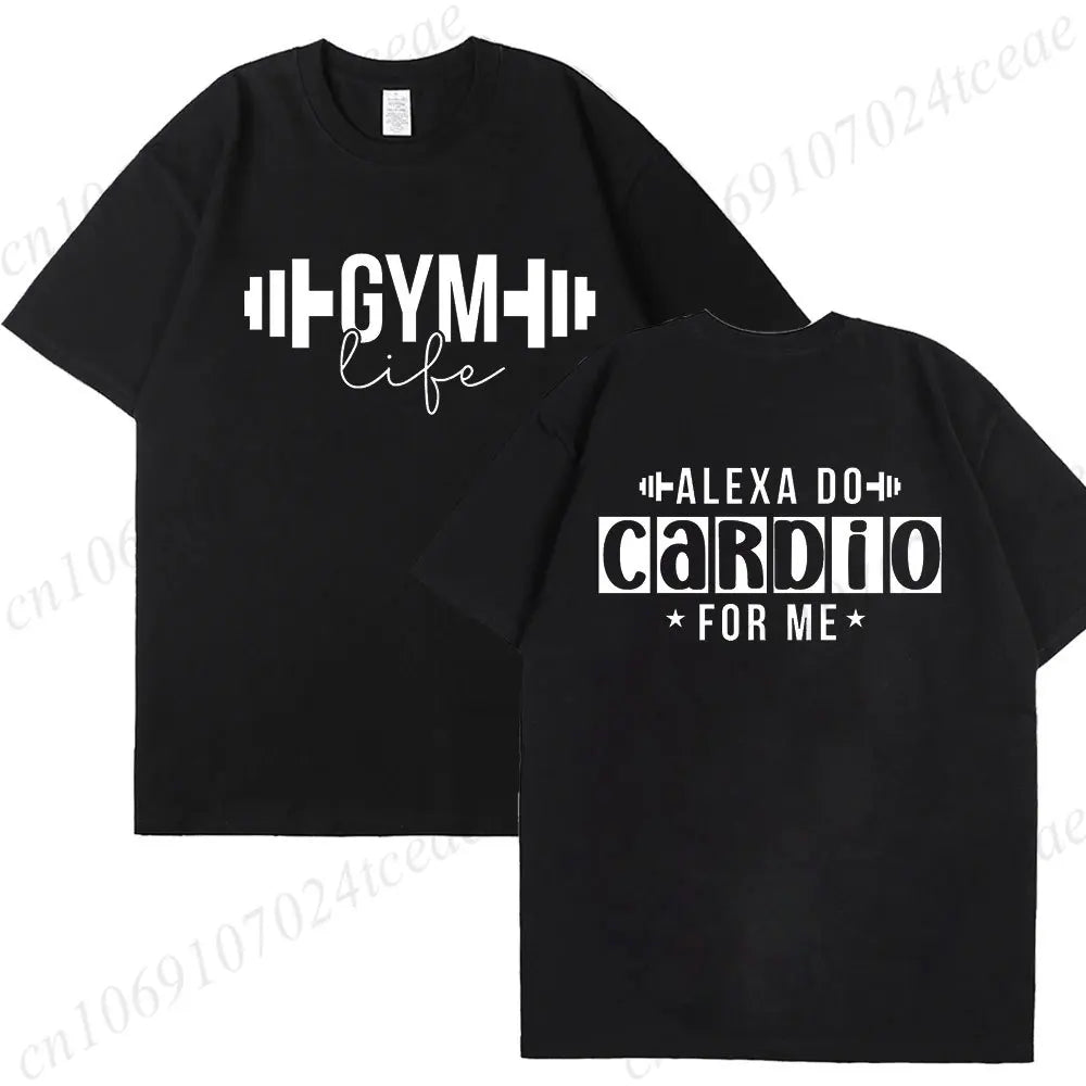 Funny Gym Life T-Shirts for Women Workout Summer Short Sleeve Tees Motivational Positive Tees Cute Exercise Fitness Tops