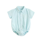 Sanlutoz Cotton Baby Boys Bodysuits Fashion Newborn Clothes for Baby Boy Short Sleeve Summer Baby Clothing Plaid