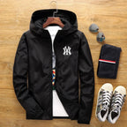 2026 New Spring and Autumn Men's Plus-size Casual Fashion Zippered Outdoor Windproof and Sun-proof Windbreaker Jacket