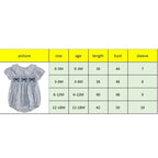 0-18M Infant Baby Girls Bowknot Embroidered Rompers Lovely Floral Print Doll Collar Short Sleeve Bubble Jumpsuits for Newborn