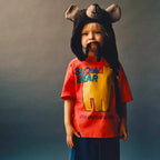 1-7Years Old Boys Girls Fashion T-shirt Summer Clothes Short-sleeved Tops Toddler Cartoon Printed Tees Loose Casual Sports Tees