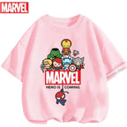 Boys Spiderman Clothes Girls Spider-Man Graphic T-Shirt Ages 3-14 Summer Marvel Kids Casual Tops