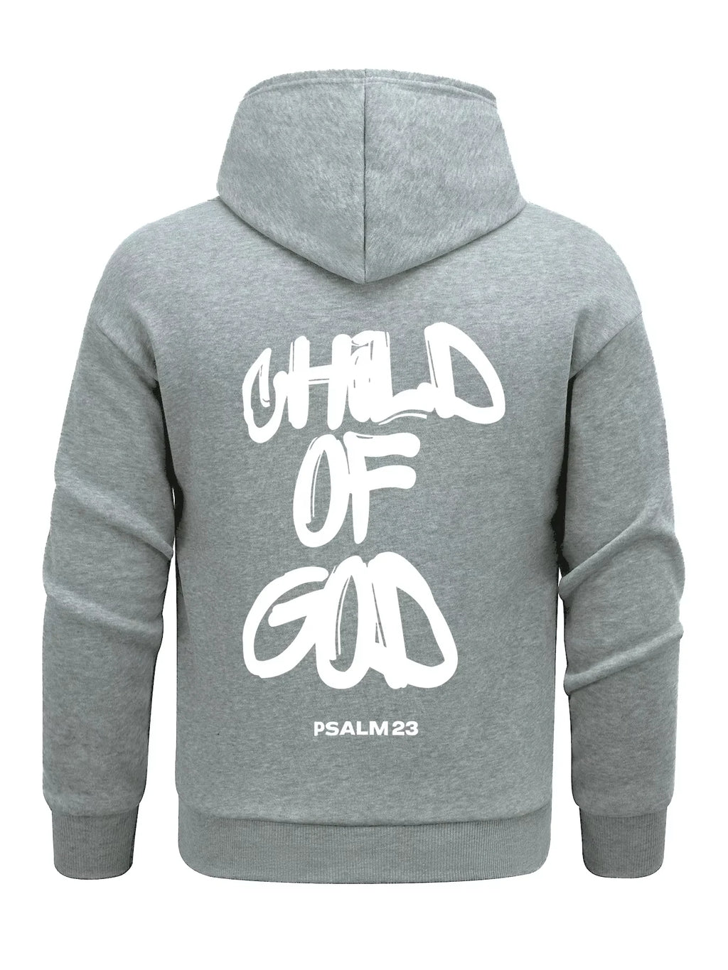 Child Of God Psalm 23 Design Men Hoodies All-Match Fleece Hoody Loose Soft Tops Pocket Clothes Casual Fashion Streetwear