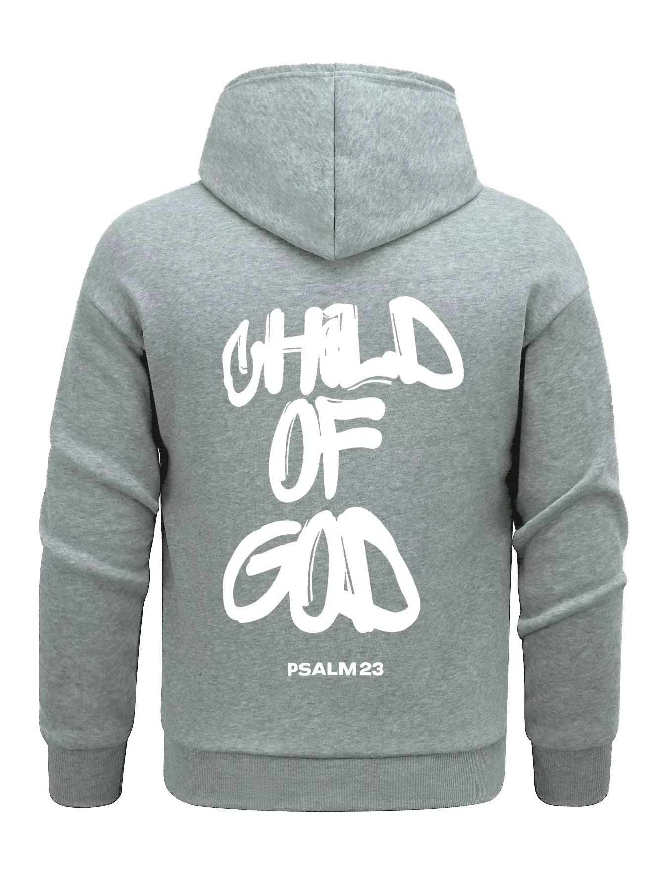 Child Of God Psalm 23 Design Men Hoodies All-Match Fleece Hoody Loose Soft Tops Pocket Clothes Casual Fashion Streetwear