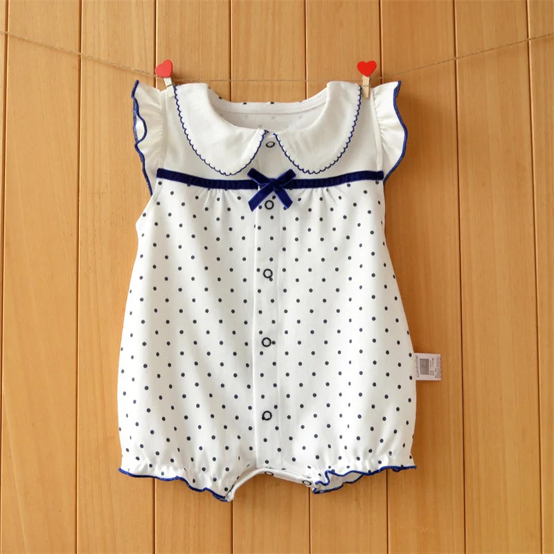 3-18 Month baby Summer clothes rompers girls overalls short Sleeve bodysuit cotton baby clothing jumpsuit newborn Girl onesies