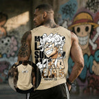 2026 Hot Anime One Piece Luffy Gear 5 Print Sleeveless T-shirt For Men Summer Sports Fitness Vest Tank Top Casual Gym Unisex Top