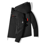 Spring Autumn New Style Men's Windproof and Waterproof Design Hooded Long-Sleeved Zipper Outdoor Leisure Sports Jacket
