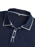 New Men's Polo Short-sleeved Shirt Solid Color For Men Business Casual And Trendy Summer New Men's Short-sleeved Polo Shirt