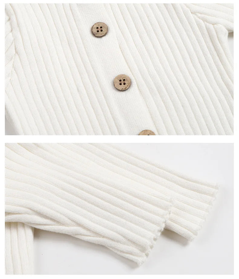 2025 New Infant Baby Girls Boys Knitted Jumpsuit Toddler Baby Girl Boys Long Sleeved Knitting Romper Children Clothes