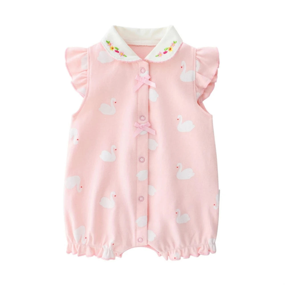 3-18 Month baby Summer clothes rompers girls overalls short Sleeve bodysuit cotton baby clothing jumpsuit newborn Girl onesies