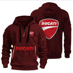 Ducati men's hooded sweatshirt spring autumn outdoor sportswear fashionable casual motorcycle enthusiasts loose men's clothing